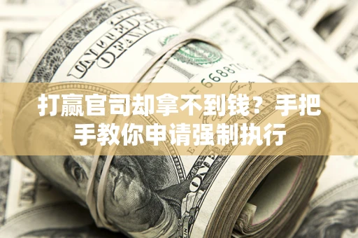 武汉打赢官司却拿不到钱？手把手教你申请强制执行