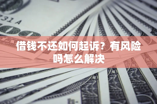 武汉借钱不还如何起诉？有风险吗怎么解决