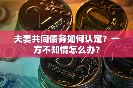 武汉夫妻共同债务如何认定？一方不知情怎么办？