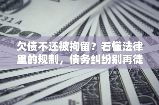 武汉欠债不还被拘留？看懂法律里的规制，债务纠纷别再徒劳奔波