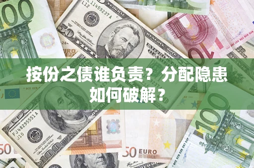 武汉按份之债谁负责？分配隐患如何破解？