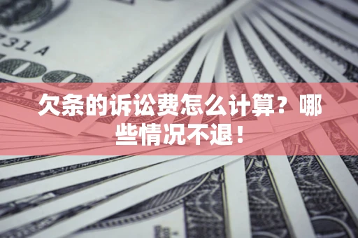 武汉欠条的诉讼费怎么计算?哪些情况不退! 武汉欠条的诉讼费怎么计算?哪些情况不退!
