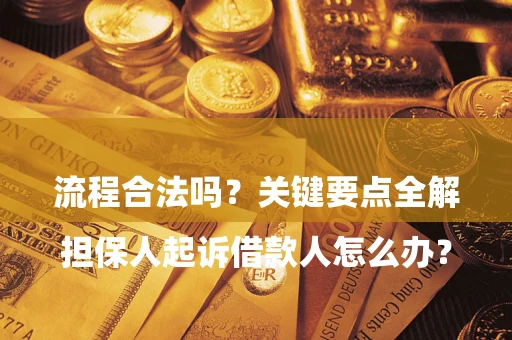 武汉

担保人起诉借款人怎么办？流程合法吗？关键要点全解析