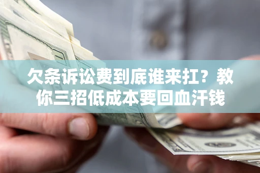 武汉欠条诉讼费到底谁来扛？教你三招低成本要回血汗钱